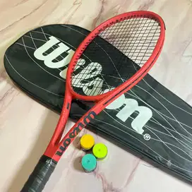 RAKET TENIS WILSON PRO STAFF LAVER CUP SIAP SMASH TAS + GRIP