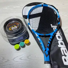 RAKET TENIS PURE DRIVE BLUE VORTEX FULLSET SIAP SMASH