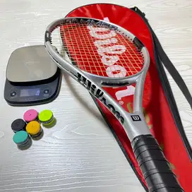 RAKET TENIS WILSON HAMMER SILVER FULLSET SIAP SMASH