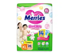 Merries Pants Good Skin Popok Celana XL- 26 