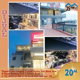 DIJUAL Tempat Usaha Lengkap 5 Lantai (Kos2an, Café Roof Top, Biliard