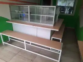 BU: JUAL MURAH Franchise Warteg Kharisma Bahari Etalase, Meja, Kursi