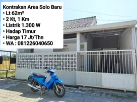 Kontrakan Rumah Area Perumahan Solo Baru