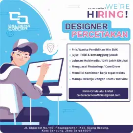 Dibutuhkan Designer Percetakan