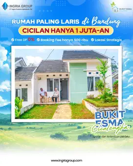 Ready stock Rumah Subsidi di bandung Cicilan 1 jutaan dkt jatinangor