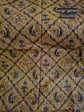 Batik sogo genes emas kain premium