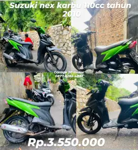 Suzuki Nex Karbu 110 Kondisi apa adanya Mesin Normal Tahun 2010