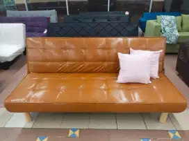 Obral murah sofa bed kulit premium