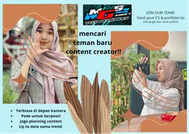 Lowongan kerja Content creator