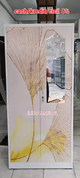 LEMARI BESI 2 PINTU ANTI JAMUR ANTI BANJIR ANTI RAYAP MODEL BARU