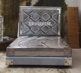 PROMO SET DIVAN SANDARAN KACA LOST GOLD DAN LAMPU LED DIVAN TRIPLEK