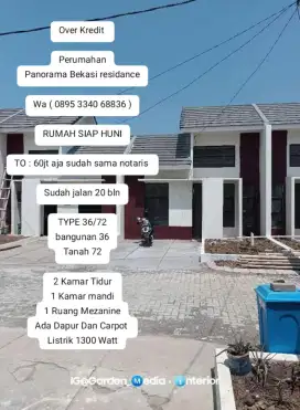 Take over rumah pribadi Panorama bekasi residence