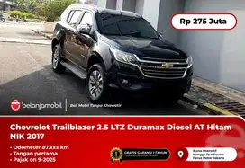 [ PAJAK 9-25 ] Chevrolet Trailblazer 2.5 LTZ Diesel AT Hitam 2017/2018