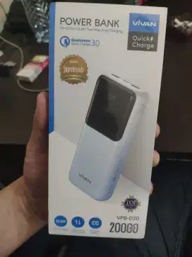 Power bank vivan 20000 mah baru segel fast charging
Garansi 18 bulan