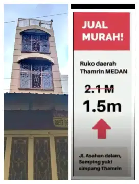 MURAH & MEWAH 5LT ! Ruko Asahan dalam ( thamrin & hm yamin)