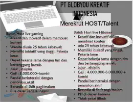 Merekrut host talent