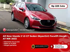 [PAJAK 11-2025] All New Mazda 2 Mazda2 1.5 GT Sedan AT Merah 2022