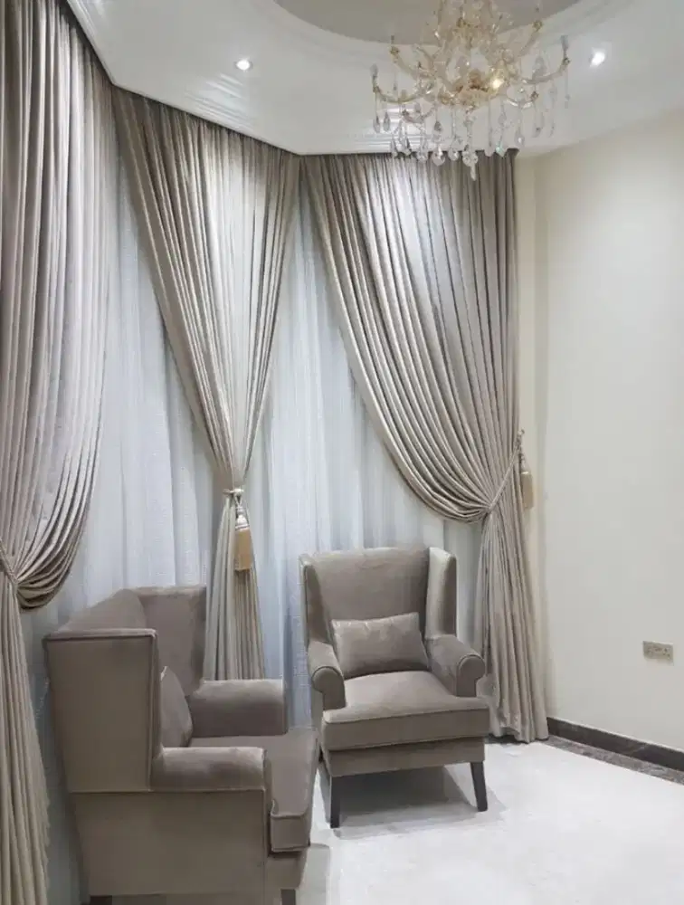 Jabodetabek tirai jendela gordyn hordeng gorden wallpaper dinding 3d