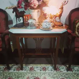 Meja Marmer Art Nouveau Tua Eropa
