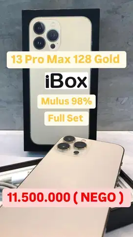 Dijual Iphone 13 Promax Gold Ibox