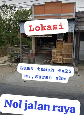 rumah toko murah lokasi nol jalan raya Benjeng Gresik