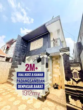 Jual kost 8 kamar Padangsambian Kerobokan Denpasar Barat Bali