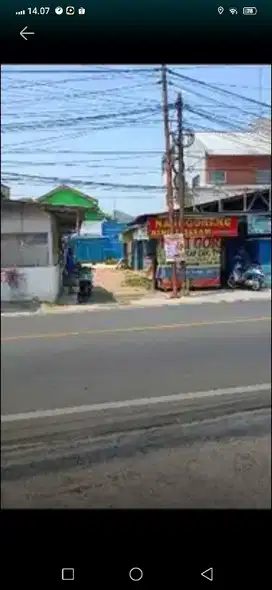 di jual tanah darat cocok untuk usaha di jln utama  SHM angkot 24 jam