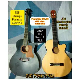 Promo Gitar ORI lokal JGS sudah upgrade preamp elektrik siap pakai