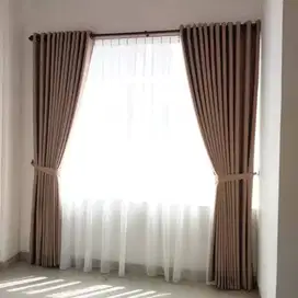 Buat Gorden Murah Gordyn Hordeng Vitrase Roller Vertical Krey Blind