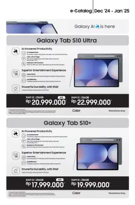 Se-GAMPANG ITU Cicil SAMSUNG GALAXY Tab S10 Series Bunga Rendah