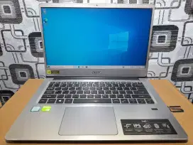 Laptop Acer Swift 3 Core i3 SSD dual VGA Nvidia Game Grafis cocok