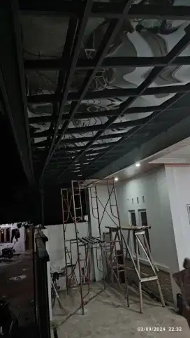 Kanopi holo galvanis minimalis modern terbaru dll