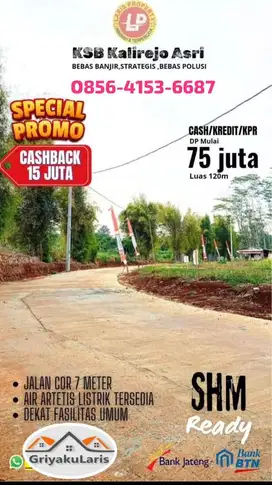 Kavling murah SHM Readi mangunsari gunungpati