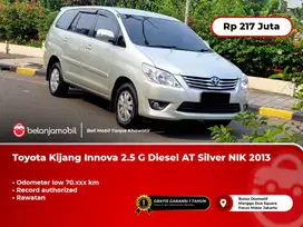 [LOW KM] Toyota Kijang Innova 2.5 G Diesel AT Silver NIK 2013