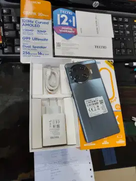 Techno Spark 20 pro+ 8+8/256gb layar lengkung garansi panjang