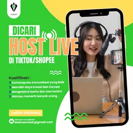 DI CARI HOST LIVE Wanita