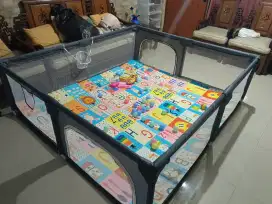 100% IMPORT Pagar Pengaman Bayi Playpen Playmate Main Mainan Playmat