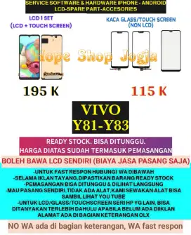 Service HP-Baterai-Touchscreen-LCD VIVO Y81-Y83