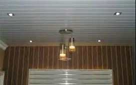 Pasang Untuk Plafon - Partisi Gypsum / PVC WIFON + Alumunium+CAT