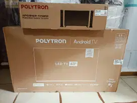 Android TV Polytron 43in plus speaker tower