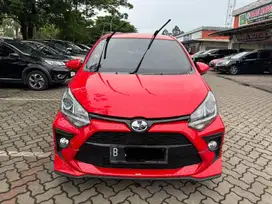 (Cash) Agya S TRD 1.2 at 2020/2021 matic merah dp paket kredit