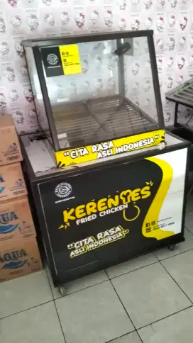 Dijual gerobak friedchicken+peralatan