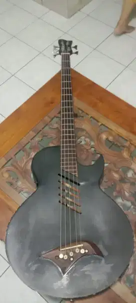 Gitar Bass Akustik Elektrik Merk Gillmore Senar 5 Siap Manggung !!!