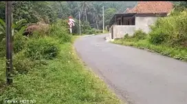 Tanah sawah produktif air subur udara sejuk view pegunungan lepas