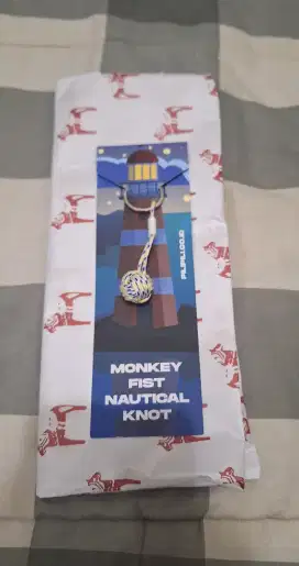 Jual Gantungan Kunci Monkey Fist Nautical Knot Keyring Sweden New
