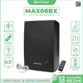 Speaker aktif portable baretone max06bx max 06 bx 6 inch original