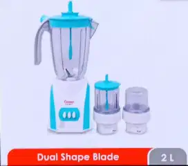 Blender Cosmos 2 Liter mika / plastik CB 282 P warna biru putih