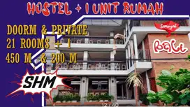 Rumah + Guest House Hostel 21 Kamar Fully Furnished di Seminyak Bali