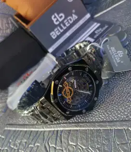 jam tangan automatic brend belleda 100%original water dan tahan karat