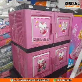 LEMARI 2PINTU PINK - G INTAN